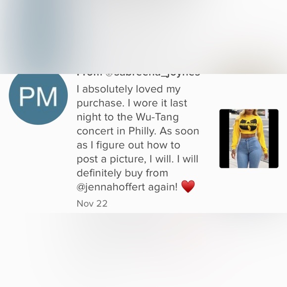 WU-TANG Distressed Print Yellow Long Sleeve Crop Top 🙏❌PRICE FIRM NO OFFERS ❌🙏 - Picture 6 of 12